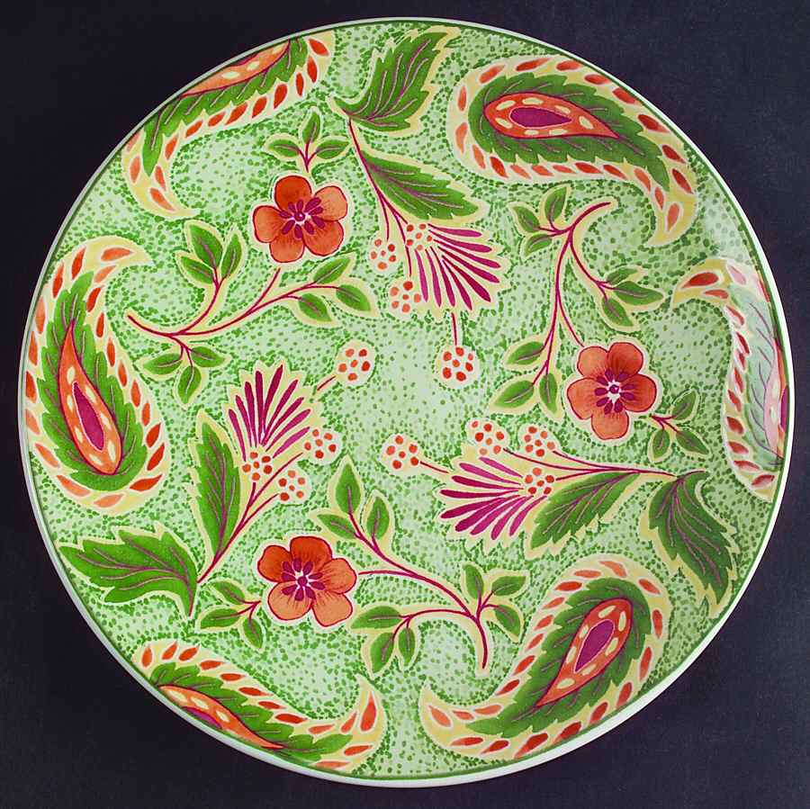 Paisley Mural Salad Plate by Mikasa-1