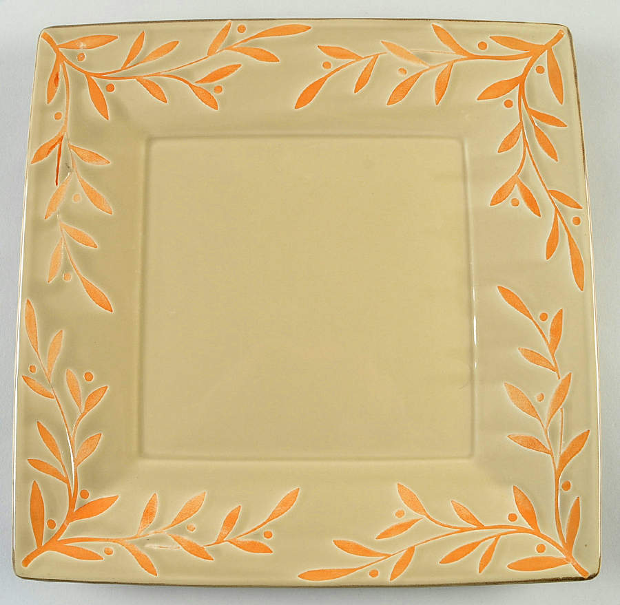 Tuscan Vine Beige 12" Square Serving Platter by Mikasa-1