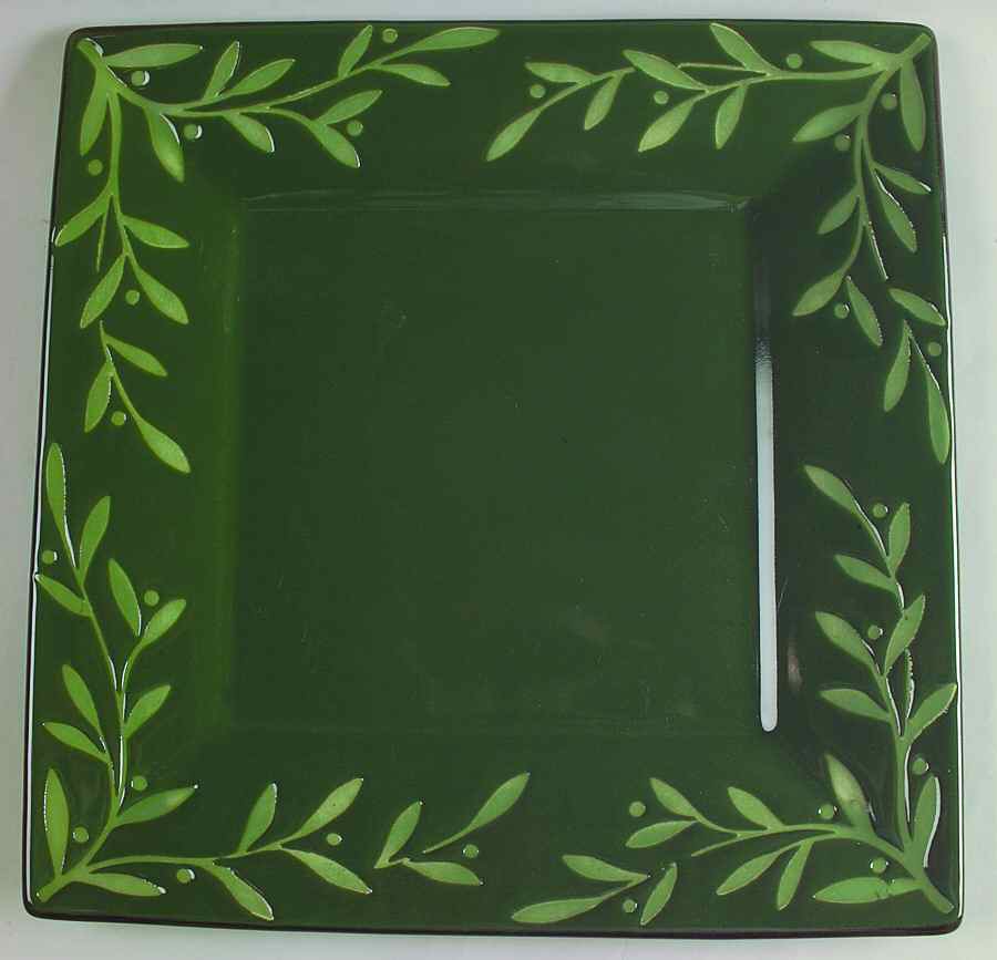 Tuscan Vine Green 12" Square Serving Platter by Mikasa-1