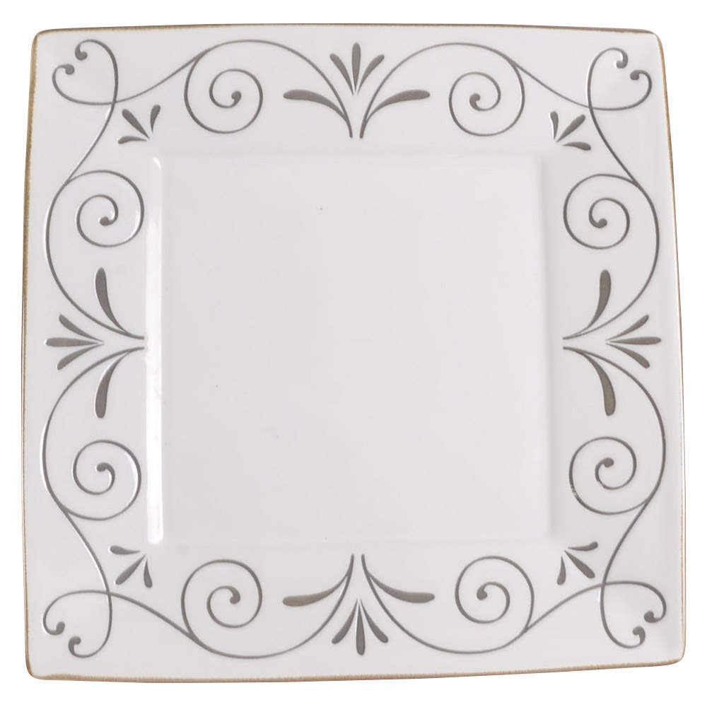 Tuscan Scroll White Dinner Plate by Mikasa-1