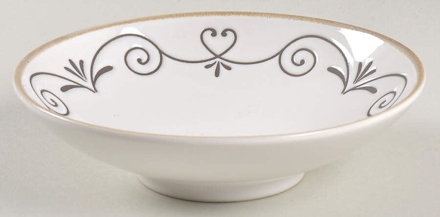 Tuscan Scroll White Fruit/Dessert (Sauce) Bowl by Mikasa-1