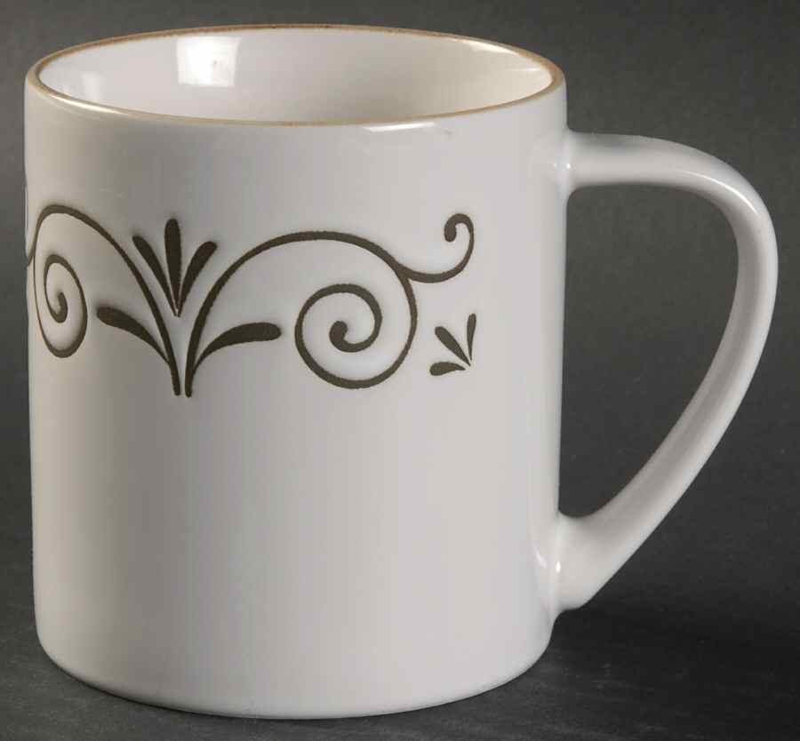 Tuscan Scroll White Mug by Mikasa-1
