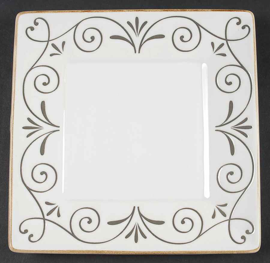 Tuscan Scroll White Salad Plate by Mikasa-1