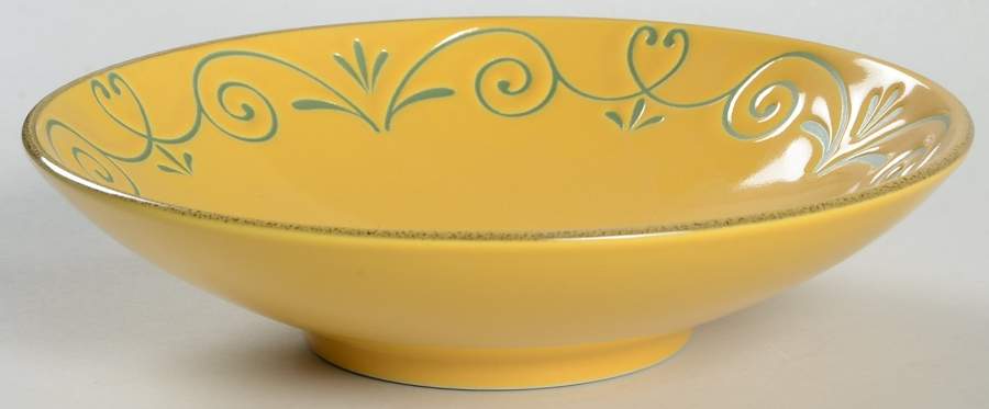 Tuscan Scroll Yellow Coupe Soup Bowl by Mikasa-1