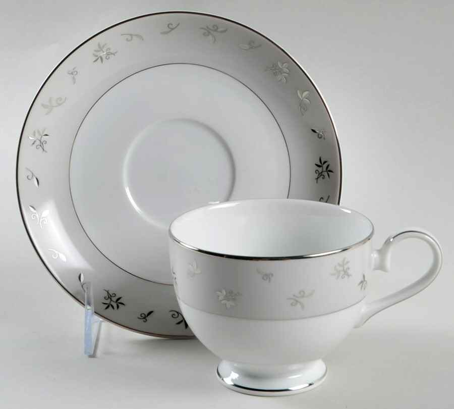 Cachemire Footed Cup & Saucer Set by Mikasa-1
