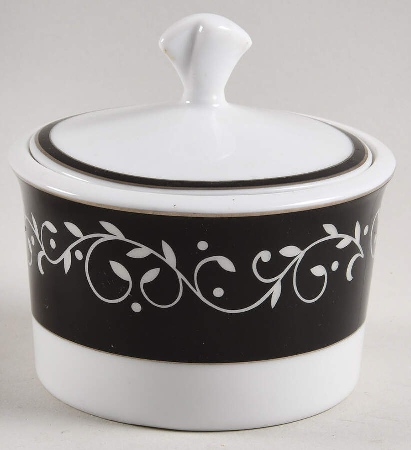 Organdi Sugar Bowl & Lid by Mikasa-1