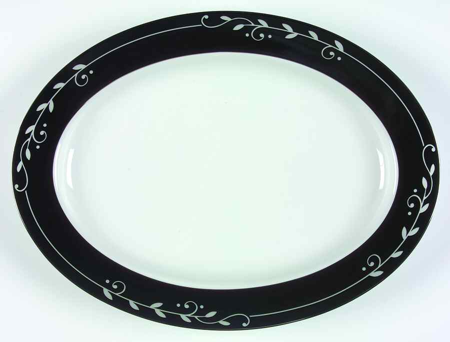 Organdi 14" Oval Serving Platter by Mikasa-1