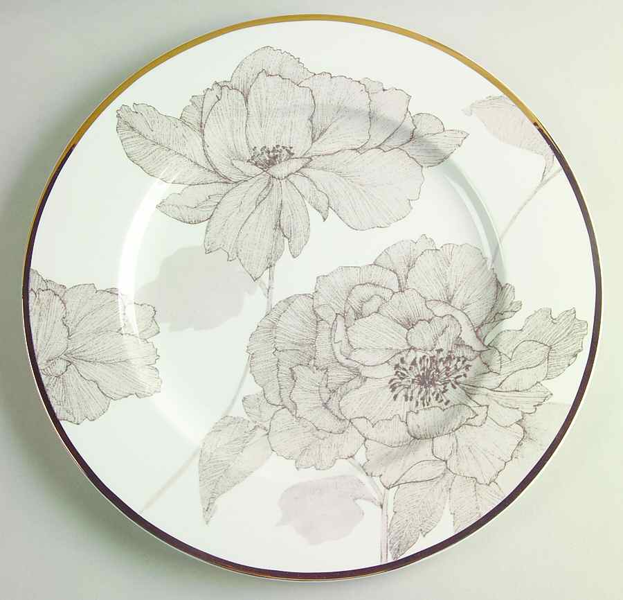 Cameo Bloom Gold 12" Chop Plate (Round Platter) by Mikasa-1