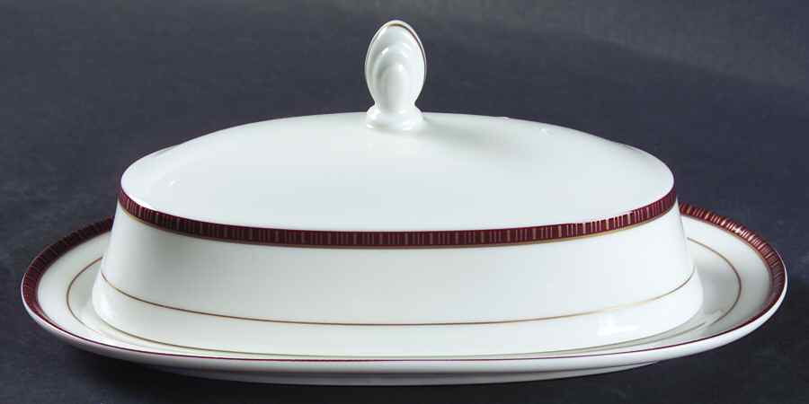 English Brocade 1/4 Lb Covered Butter by Mikasa-1