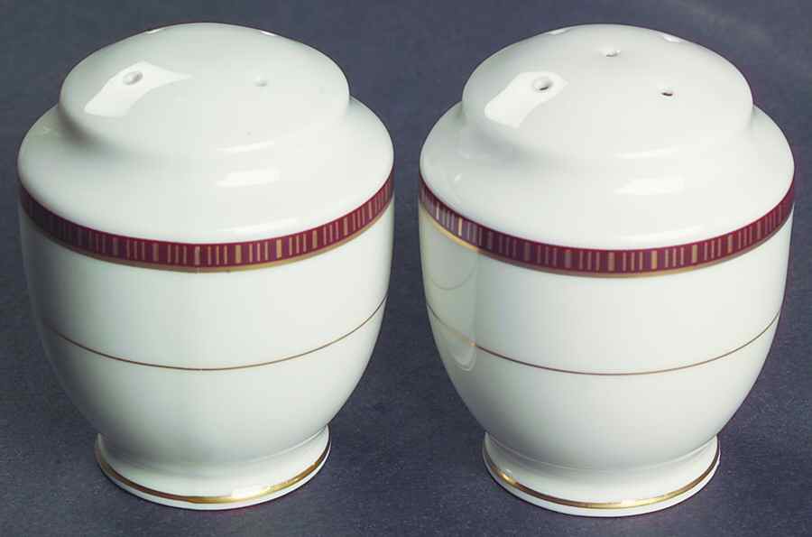 English Brocade Salt & Pepper Set by Mikasa-1