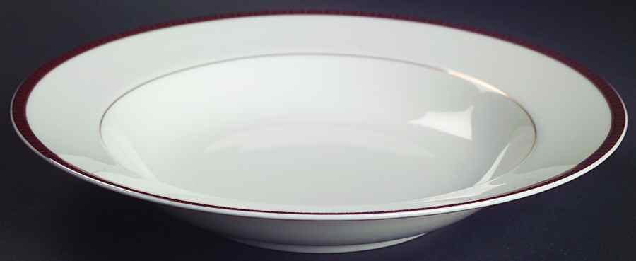 English Brocade Rim Soup Bowl by Mikasa-1