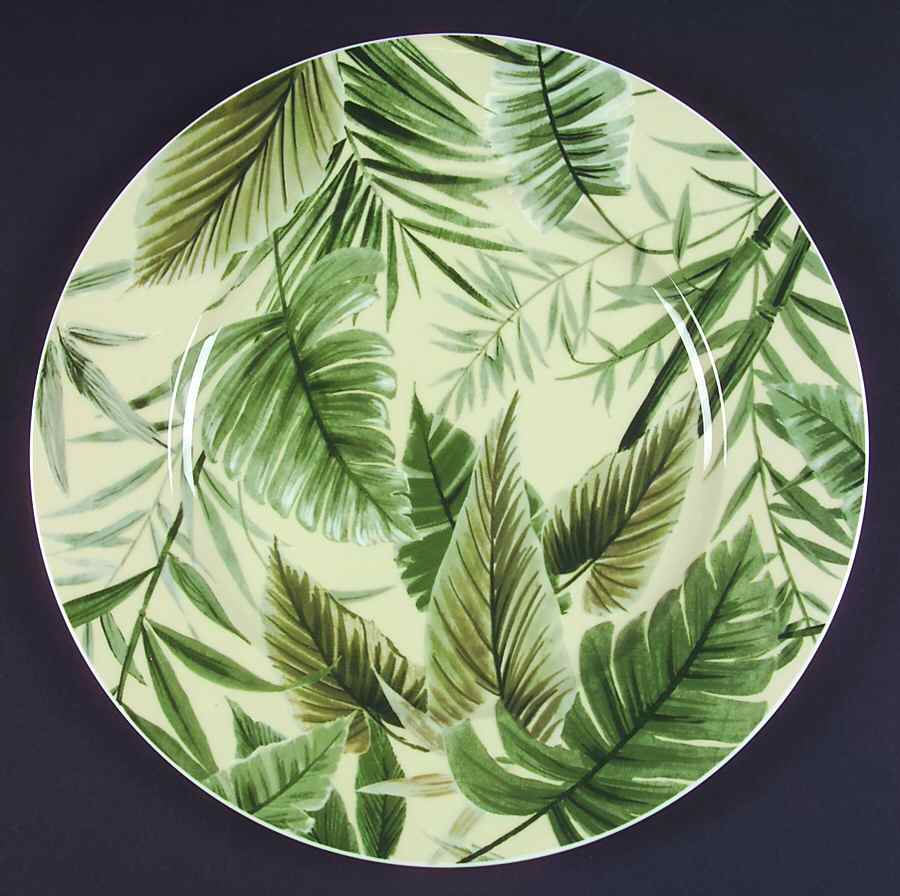 Tropical Garden Yellow Service Plate (Charger) by Mikasa-1