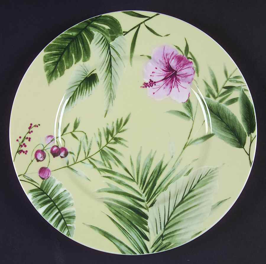 Tropical Garden Yellow Salad Plate by Mikasa-1