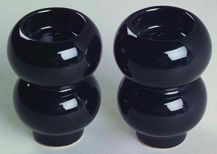 UFO Black Salt & Pepper Set by Mikasa-1