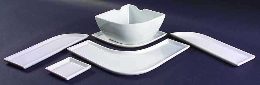 UFO White (6 Piece) Sushi Set by Mikasa-1