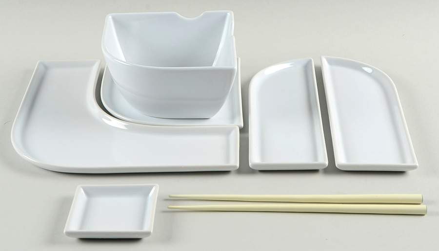 UFO White (8 Piece) Sushi Set by Mikasa-1