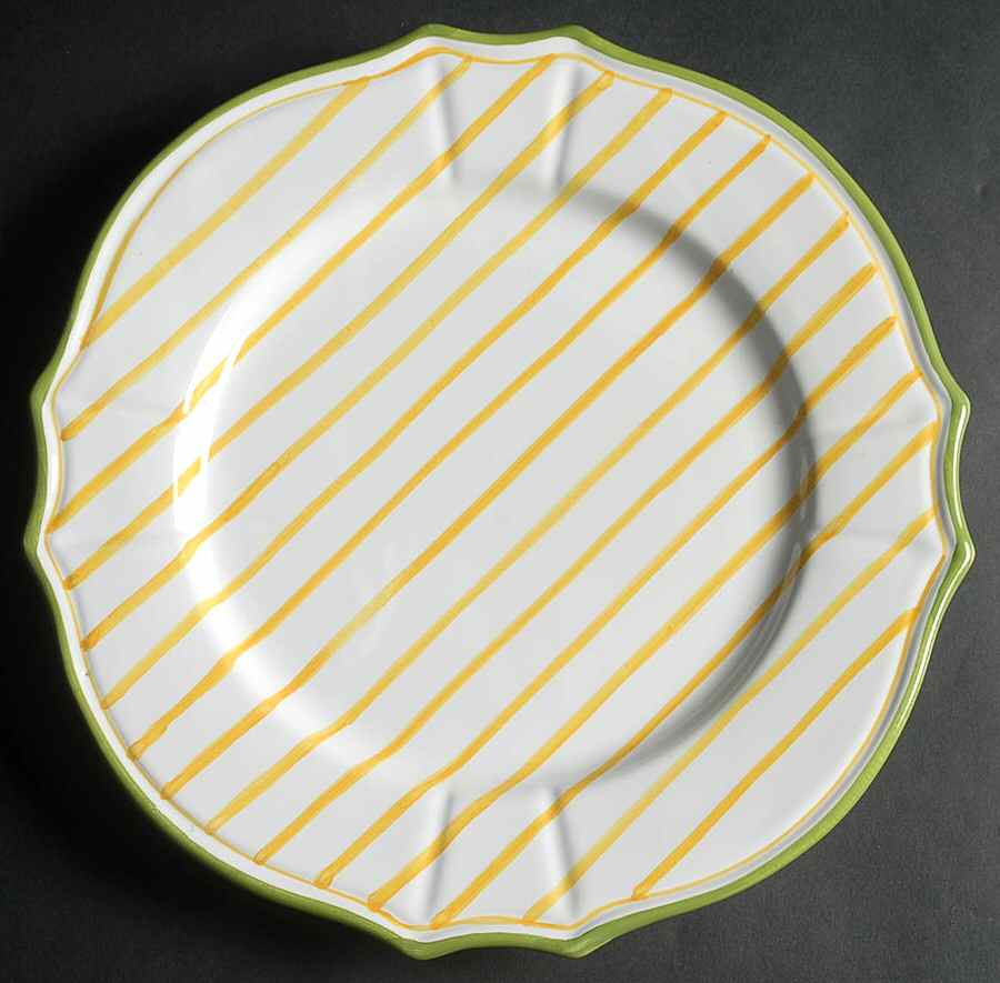 Pinstripes Dinner Plate by Mariposa-1
