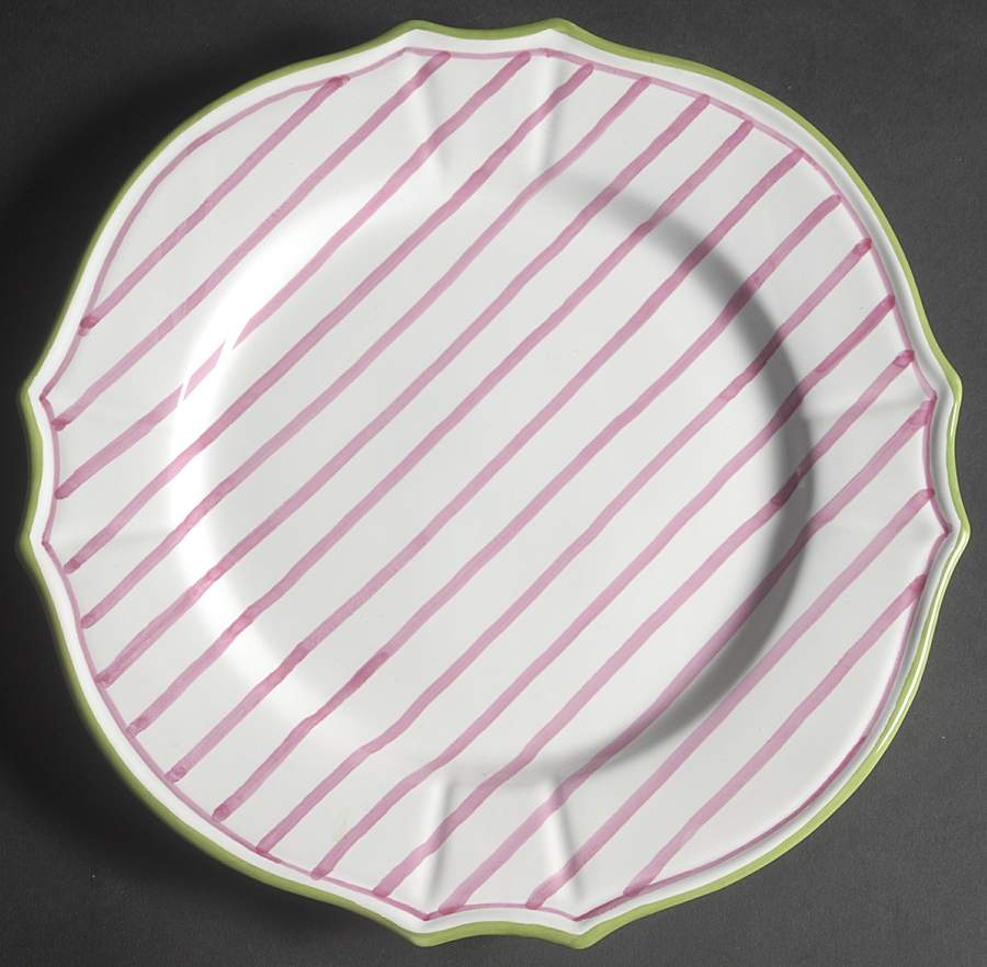 Pinstripes Dinner Plate by Mariposa-1