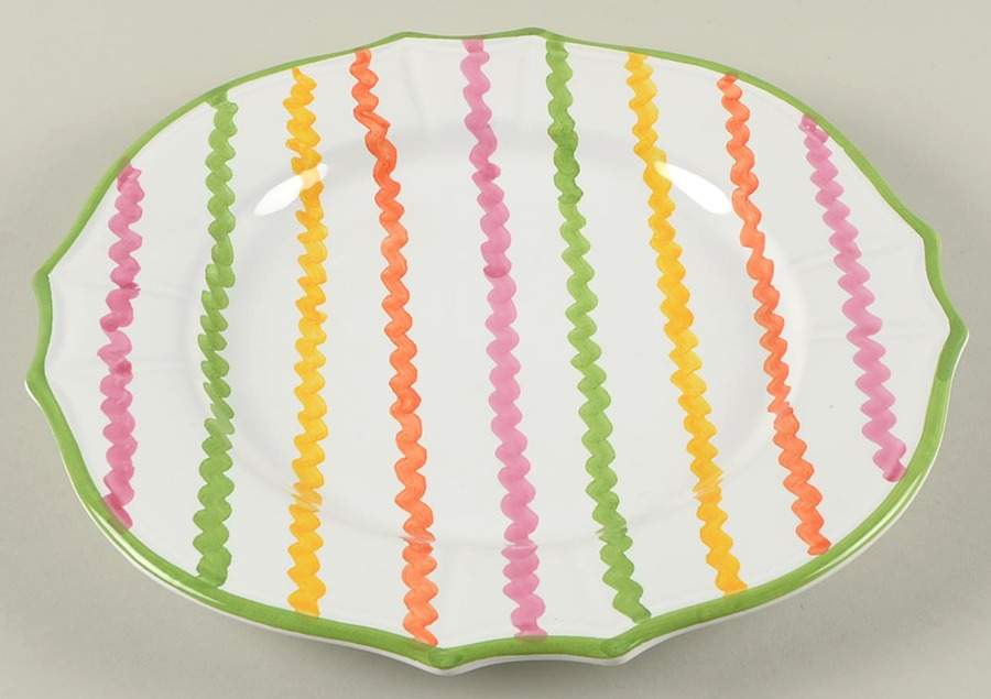 Ric-Rac Dinner Plate by Mariposa-1
