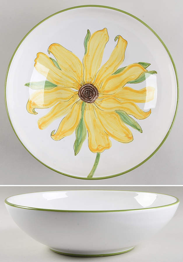 Flower Power 12" Round Vegetable Bowl by Mariposa-1