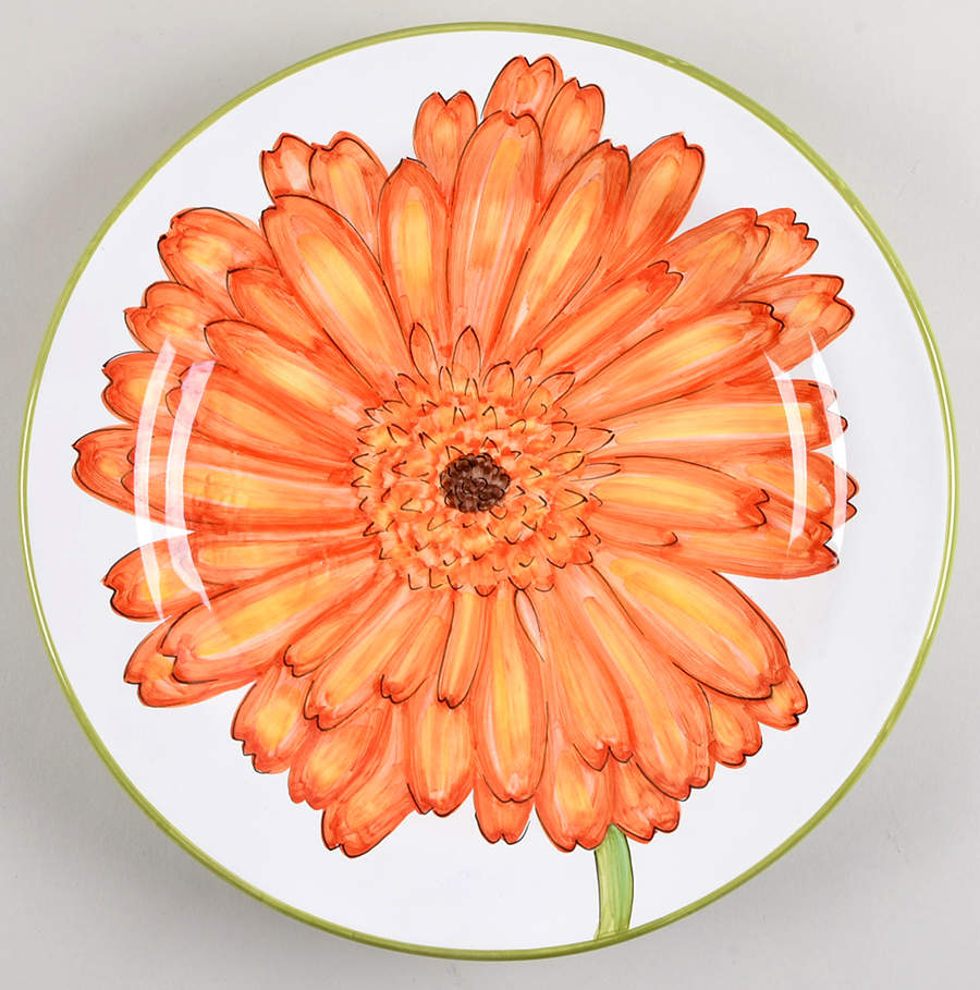 Flower Power 13" Chop Plate (Round Platter) by Mariposa-1