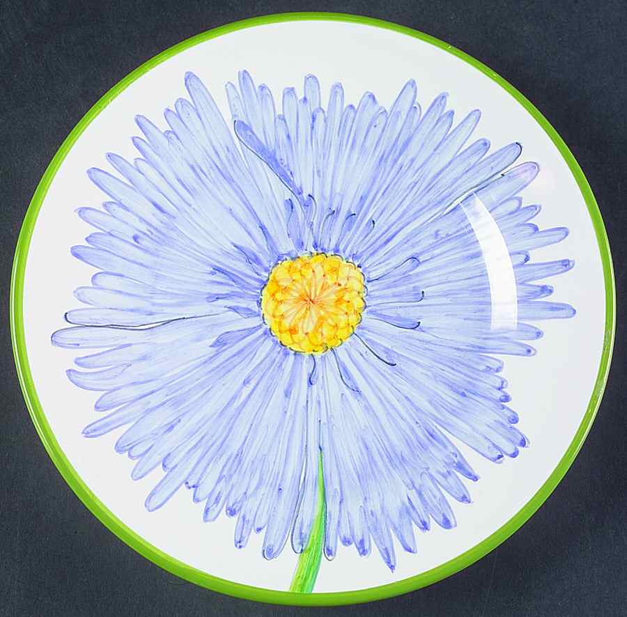Flower Power Salad/Dessert Plate by Mariposa-1