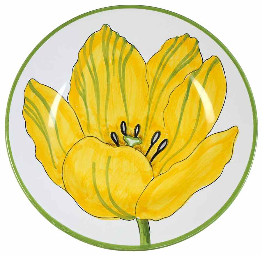 Flower Power Salad/Dessert Plate by Mariposa-1