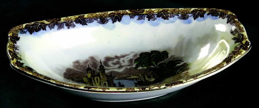 MLG6 10" Oval Vegetable Bowl by C T Maling & Sons-1