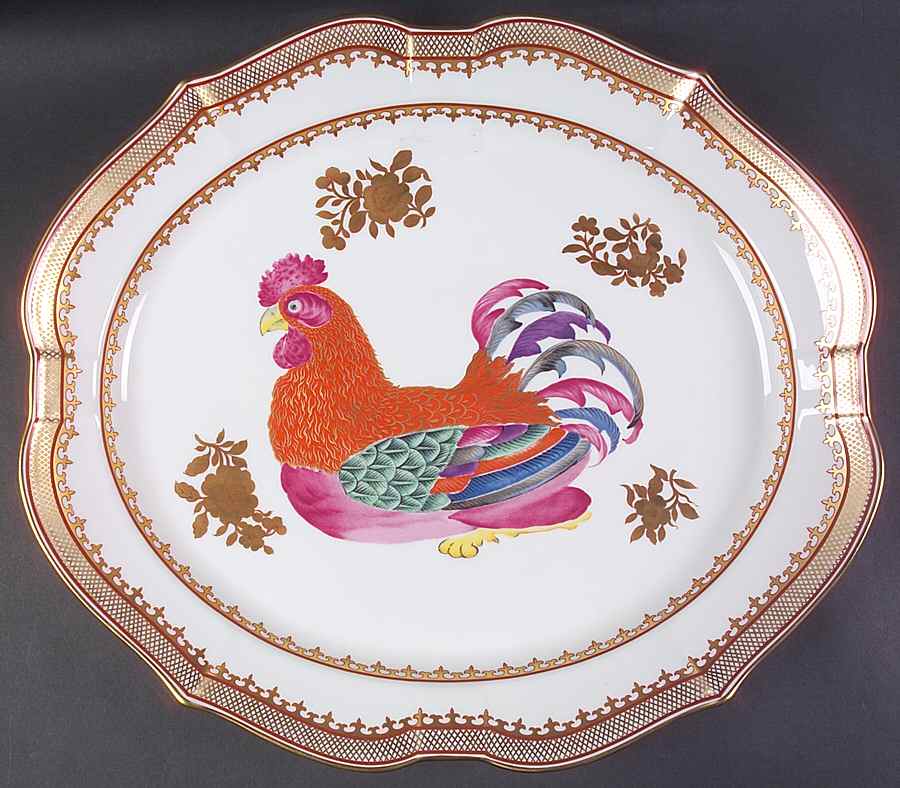Chinese Export 16" Oval Serving Platter by Mottahedeh-1