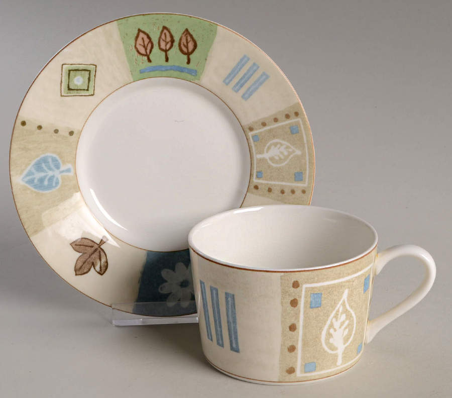 Park Ridge Flat Cup & Saucer Set by Mikasa-1
