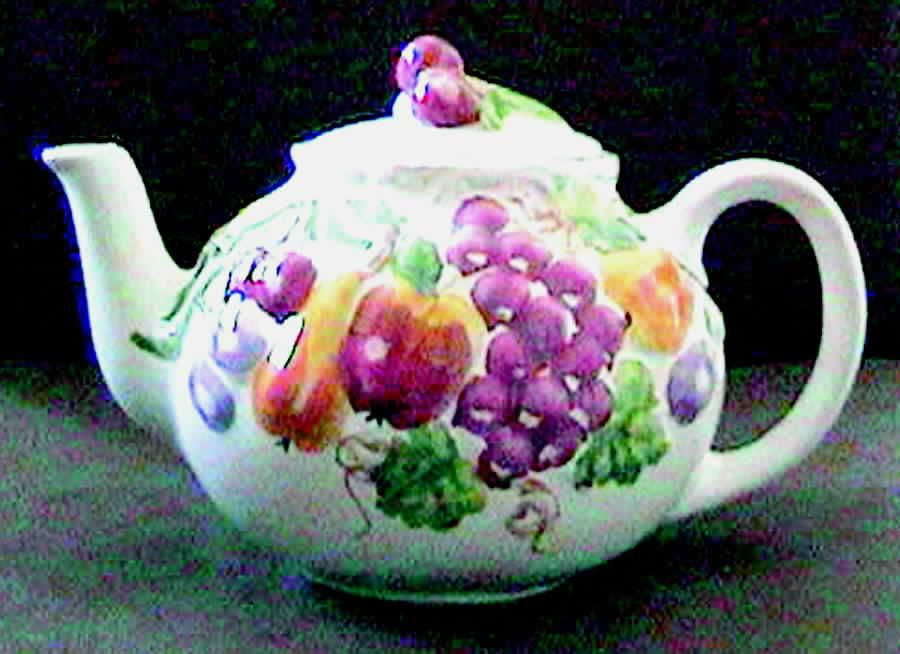 Fruit Relief Teapot & Lid by Mesa Intl-1