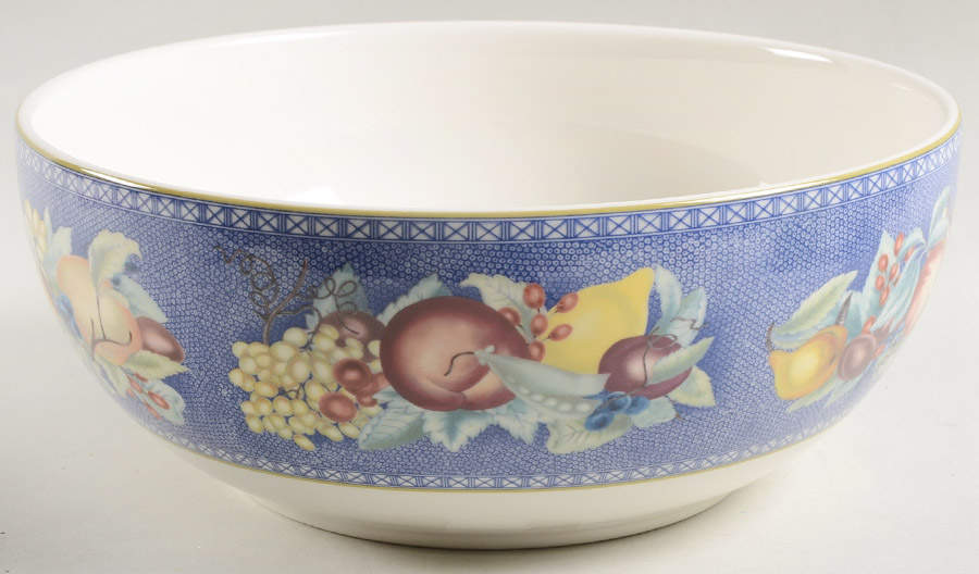 Apples, Berries & Cherries 10" Round Vegetable Bowl by Mottahedeh-1
