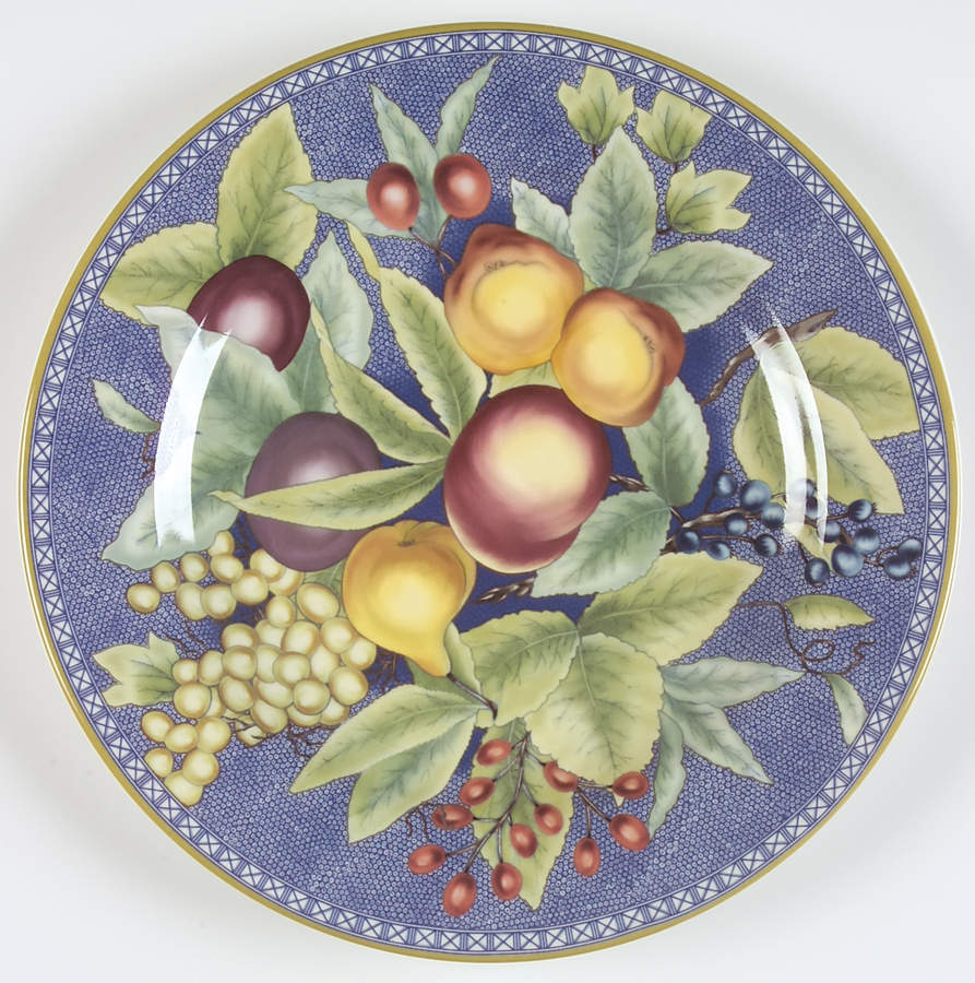Apples, Berries & Cherries Dinner Plate by Mottahedeh-1