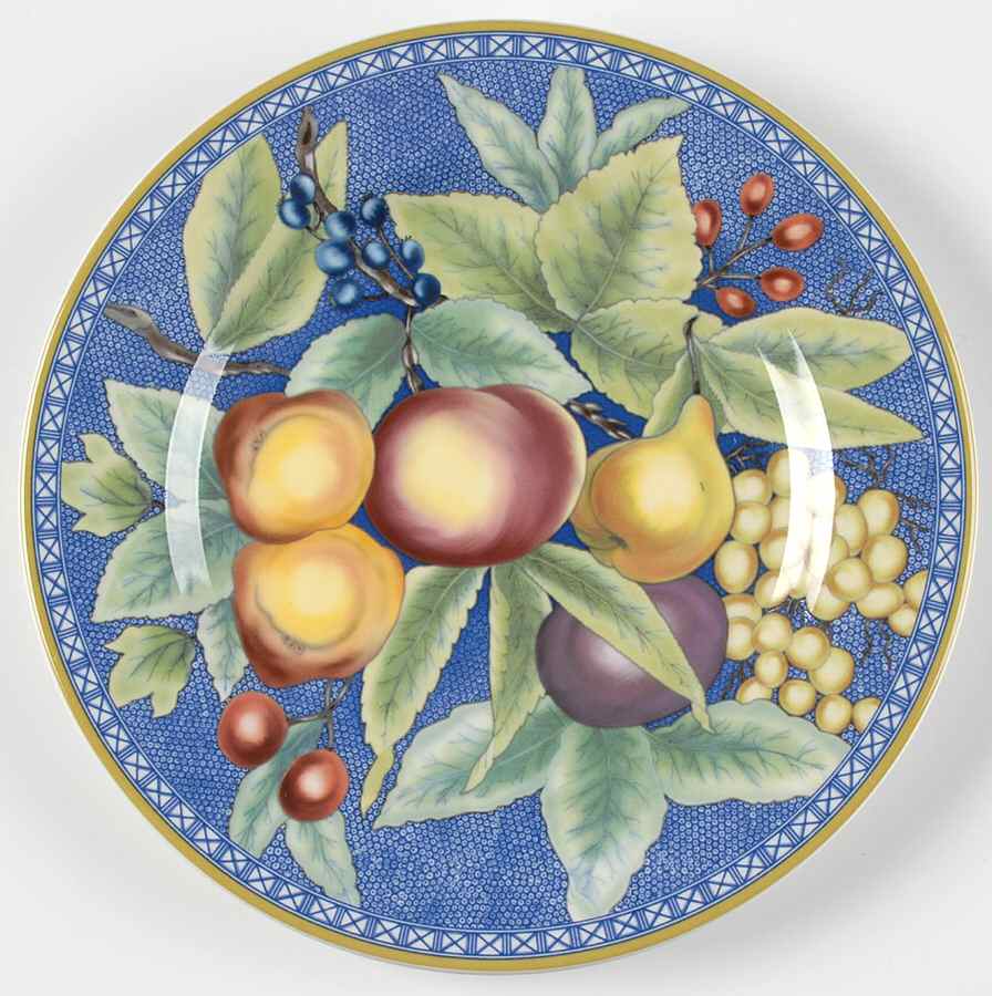 Apples, Berries & Cherries Salad/Dessert Plate by Mottahedeh-1
