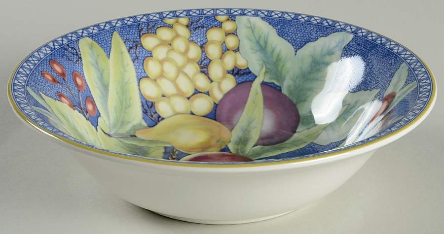 Apples, Berries & Cherries Coupe Cereal Bowl by Mottahedeh-1