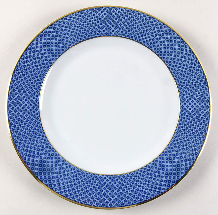 Indigo Wave Service Plate (Charger) by Mottahedeh-1
