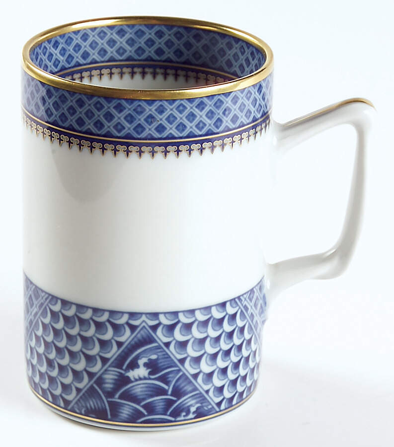 Indigo Wave Mug by Mottahedeh-1