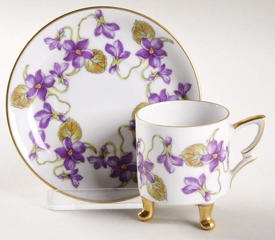 22345 Footed Demitasse Cup & Saucer Set by Mitterteich-1