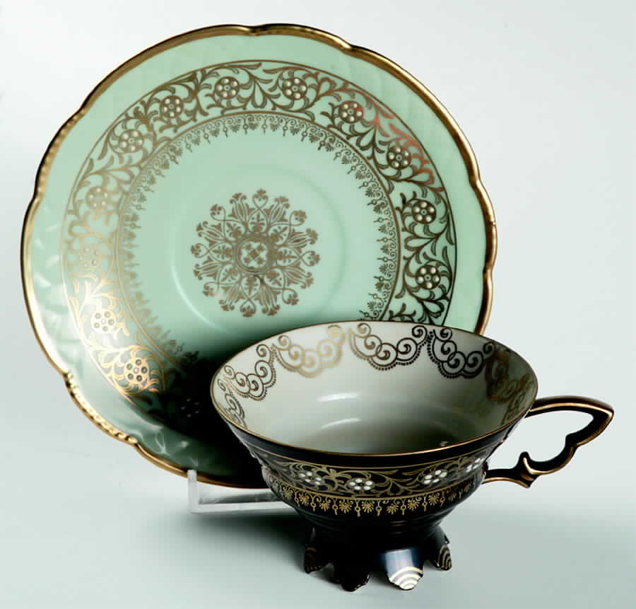22550 Footed Cup & Saucer Set by Mitterteich-1