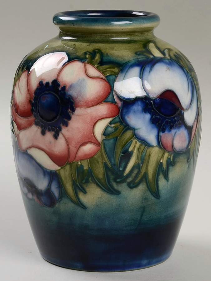 Anemone 6" Vase by Moorcroft-1