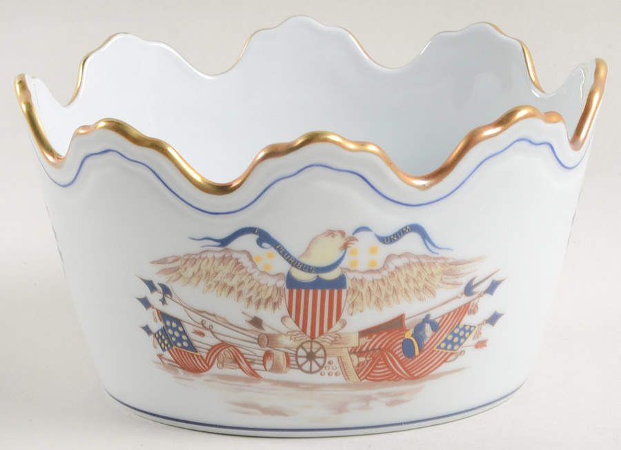 Diplomatic Eagle Service 5" Cachepot by Mottahedeh-1