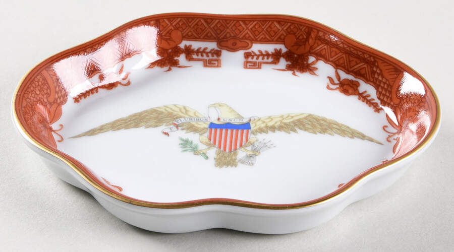 Diplomatic Eagle Service 4" Oval Tray by Mottahedeh-1