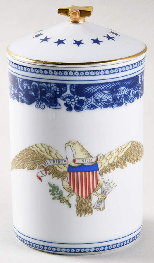 Diplomatic Eagle Service Candle Votive & Lid by Mottahedeh-1