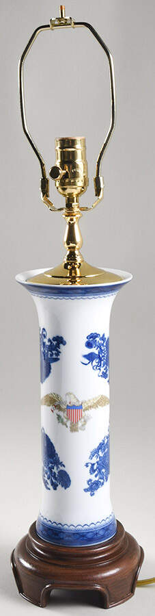 Diplomatic Eagle Service Lamp No Shade by Mottahedeh-1