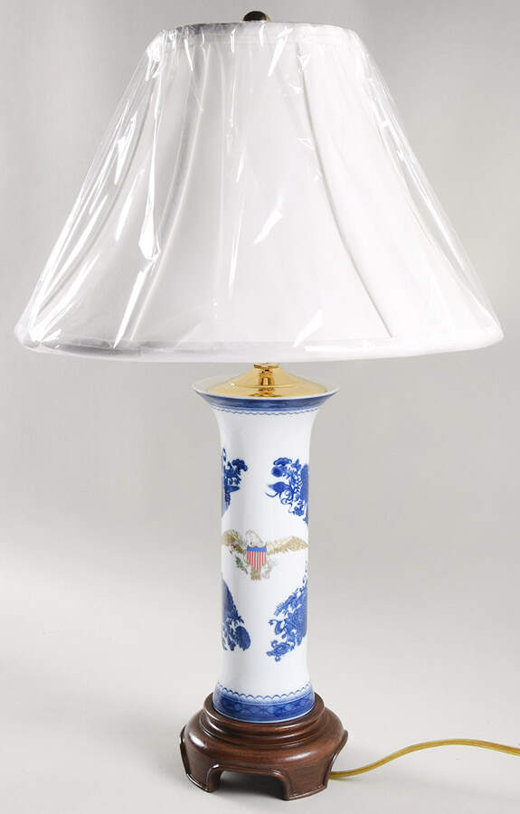 Diplomatic Eagle Service Lamp & Shade by Mottahedeh-1