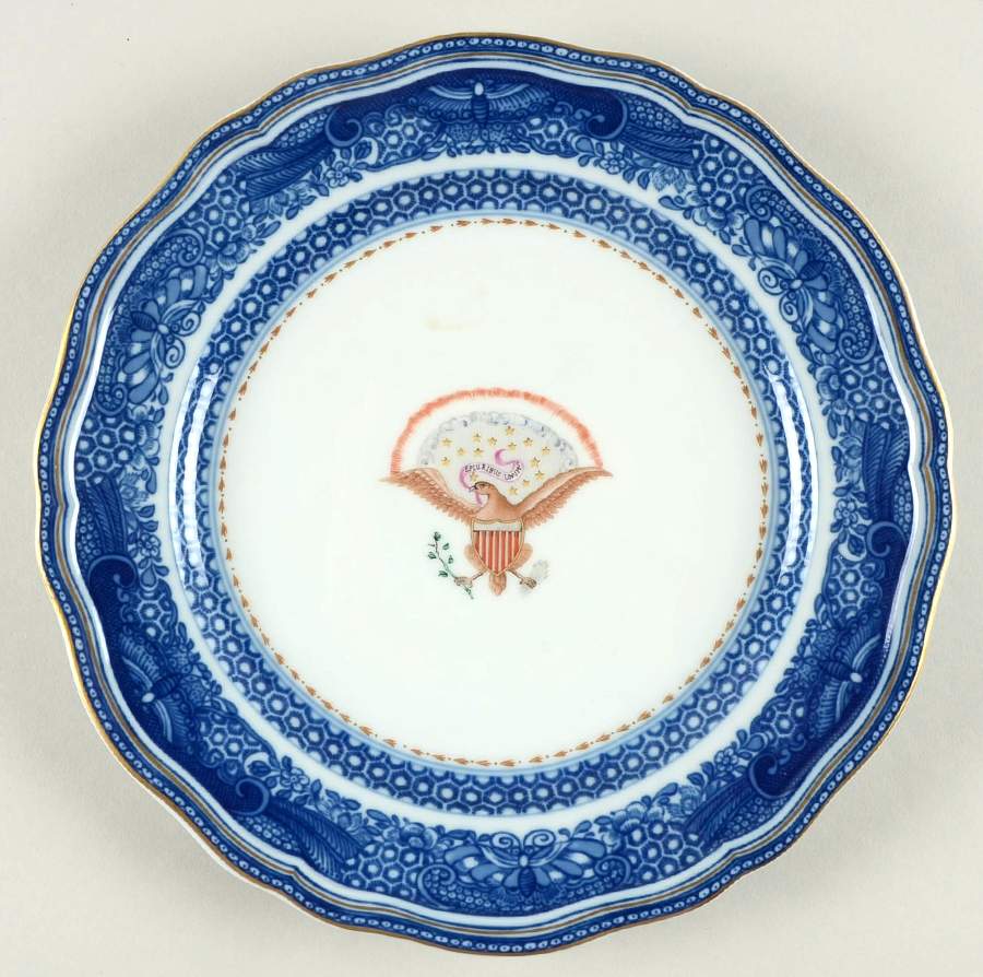 Diplomatic Eagle Service Luncheon Plate by Mottahedeh-1