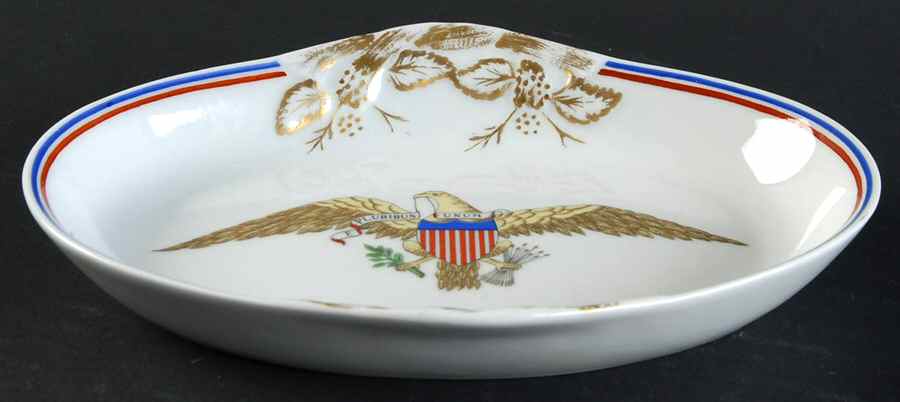 Diplomatic Eagle Service 6" Oval Tray by Mottahedeh-1