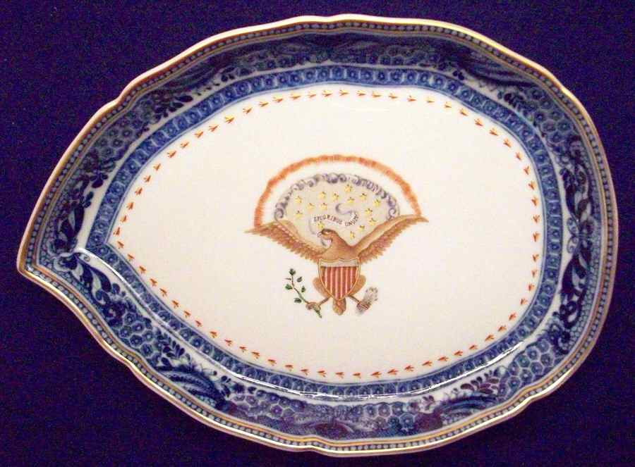 Diplomatic Eagle Service Leaf Tray by Mottahedeh-1