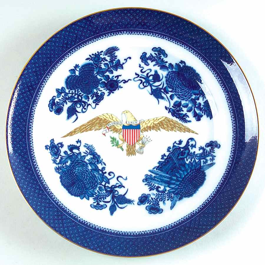 Diplomatic Eagle Service Dinner Plate by Mottahedeh-1