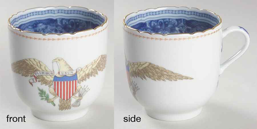 Diplomatic Eagle Service Flat Cup by Mottahedeh-1